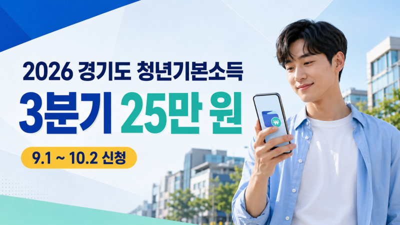 2026 경기도 청년기본소득 3분기 신청｜대상·생년월일·지급일·사용처