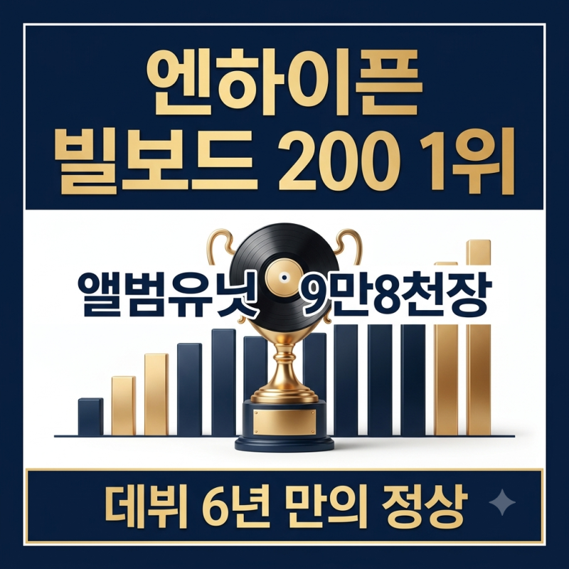 엔하이픈 빌보드 200 1위 달성! 미니 8집 THE SIN BLISS 성과 및 그룹 프로필 총정리