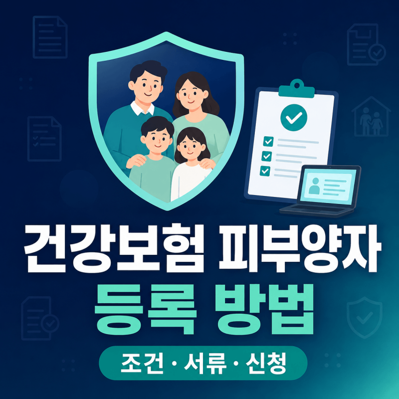 건강보험 피부양자 등록 방법｜자격 조건·필요서류·온라인 신청