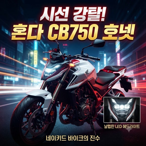 무려 90마력인데 190kg? 혼다 CB750 호넷이 생태계 파괴종인 이유