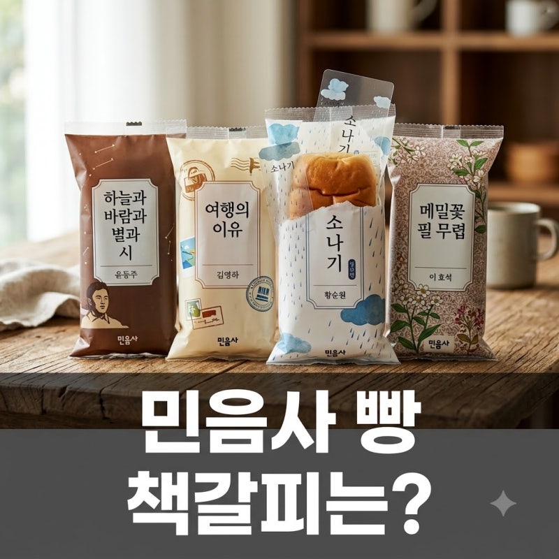 민음사 빵, 품절 대란 속 책갈피 웃돈? GS25 문학 콜라보 총정리!