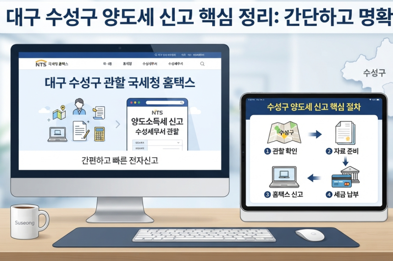 대구 수성구 양도소득세 신고 핵심 가이드