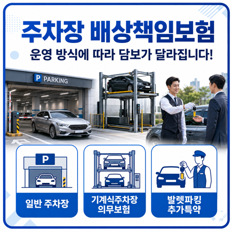 주차장 배상책임보험이란? 기계식 주차장 의무보험 부터 발렛파킹 특약까지 !