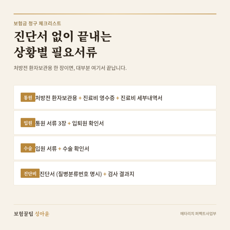 보험금 청구 상황별 필요서류 9가지, 이거 하나로 끝