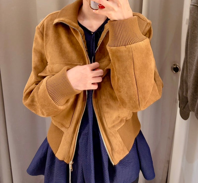 [자라 ZARA] zara 스웨이드 봄버 자켓, 소프트 지퍼 재킷, 페이크 스웨이드 페이크 레더 참 잘하....