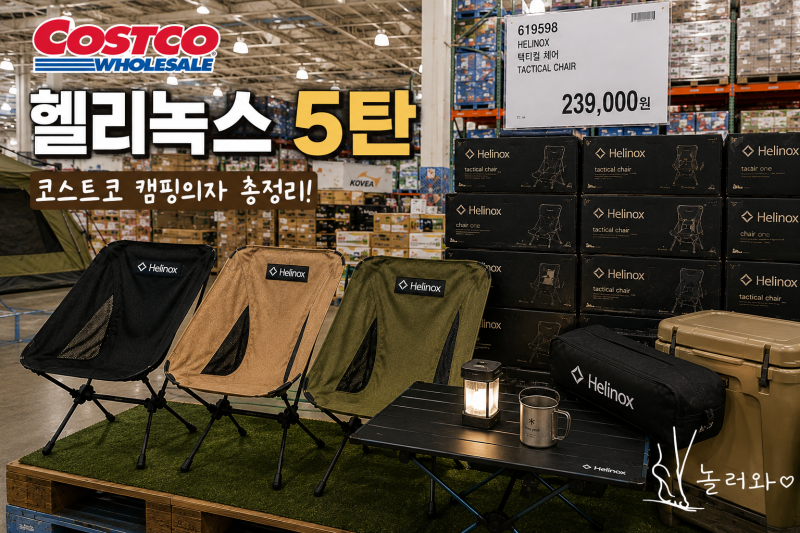 코스트코 헬리녹스 캠핑의자 총정리, 체어 종류부터 가격 비교까지