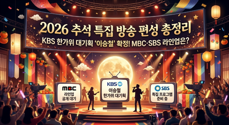 2026 추석 특집 방송 편성 총정리｜KBS 한가위 대기획 이승철 확정, MBC·SBS 라인업은?