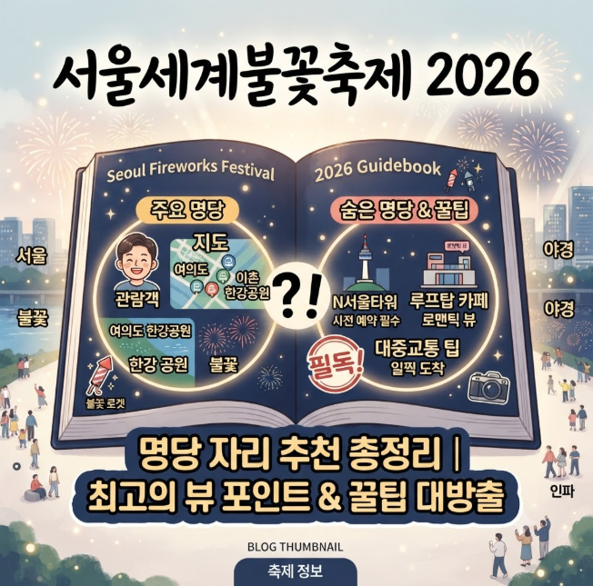 서울세계불꽃축제 2026 명당 자리 추천 총정리