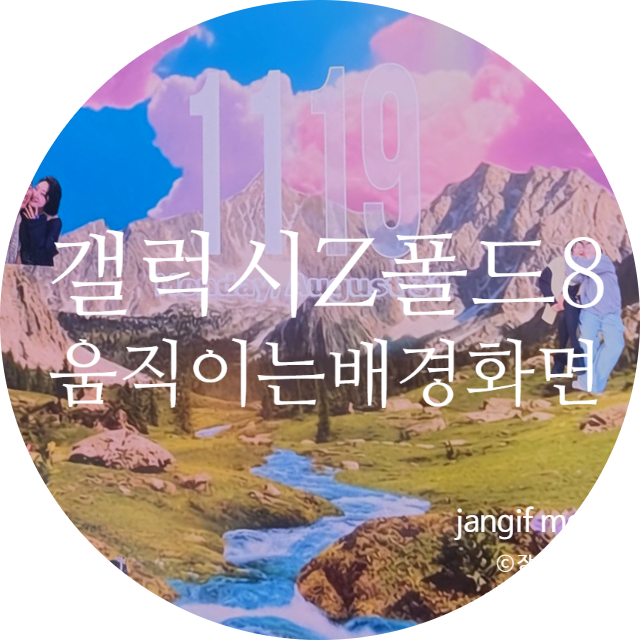 갤럭시 Z폴드8 움직이는 배경화면 충전화면 만들기 설정하는법