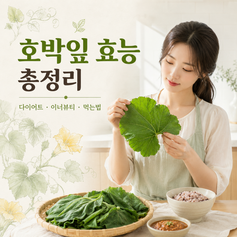 호박잎 효능 총정리｜다이어트·이너뷰티부터 호박잎 찌는법까지