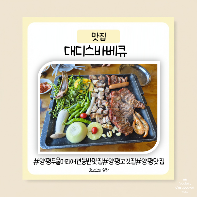 양평두물머리애견동반 대디스바베큐 후기 애견동반 가능한 양평두물머리 맛집