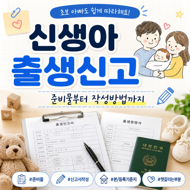 신생아 출생신고 어떻게 할까? ㅣ 준비물부터 출생신고서 작성방법까지