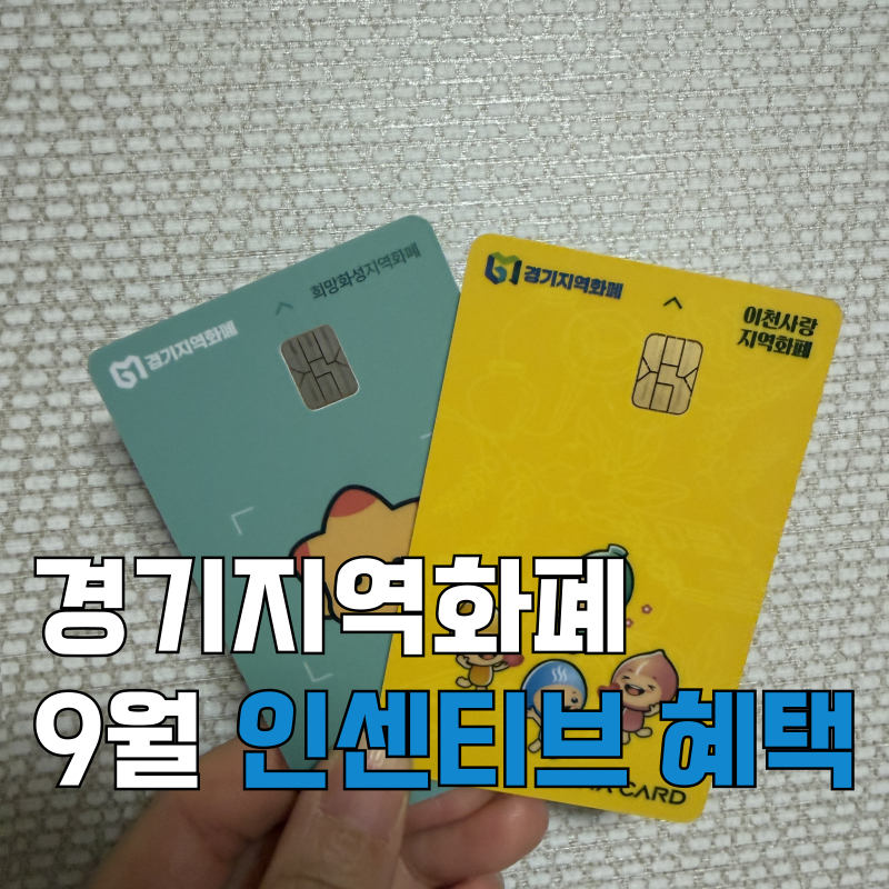 [9월 경기지역화폐] 수원·용인·화성·의정부 충전시간이 다르다고요? 지역별 혜택 완벽 정리....