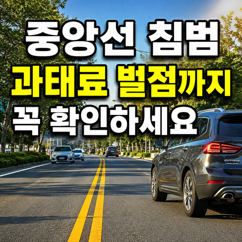 중앙선 침범 과태료 벌점까지 알아두세요 운전할 때 꼭 주의할 상황