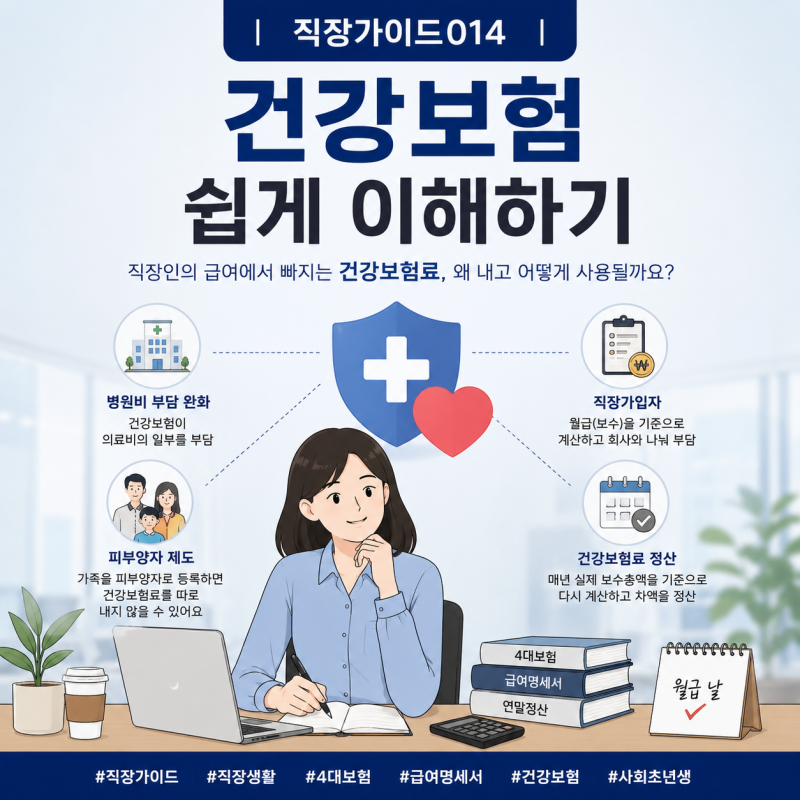 직장가이드014 │ 월급에서 건강보험료는 왜 이렇게 많이 빠질까?