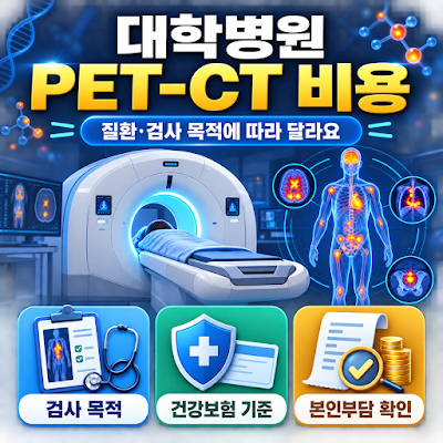 대학병원 PET-CT 검사 비용은 얼마인가요?｜건강보험 적용 기준 안내