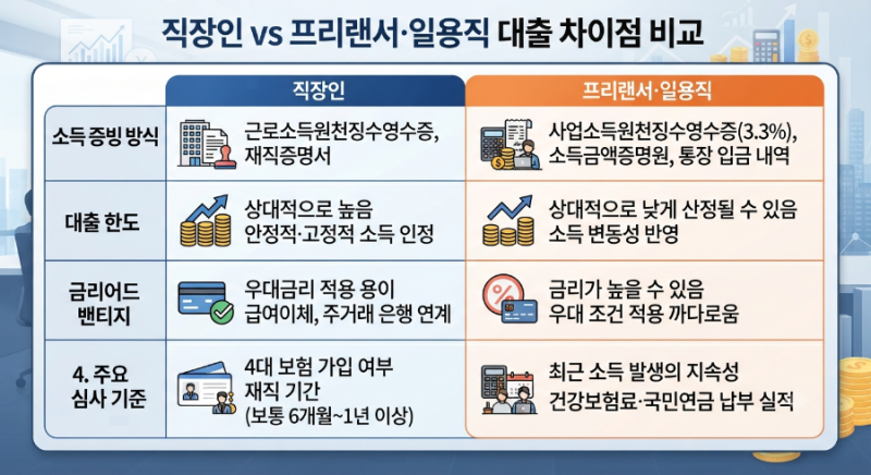 성공적인 대출 승인을 위한 종합 가이드: 필수 서류부터 직장가입자·프리랜서 차이점, 금리....