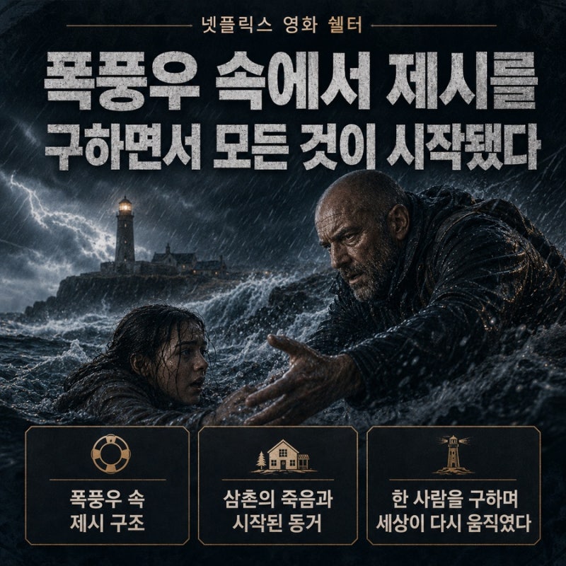 넷플릭스 쉘터 결말 해석 마이클은 왜 제시와 함께 살지 않았을까? 마지막 체스 말의 의미