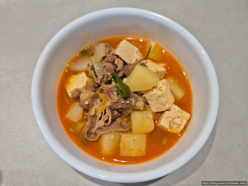 우삼겹 된장찌개 레시피｜고깃집처럼 고소하고 칼칼한 된장찌개 만들기