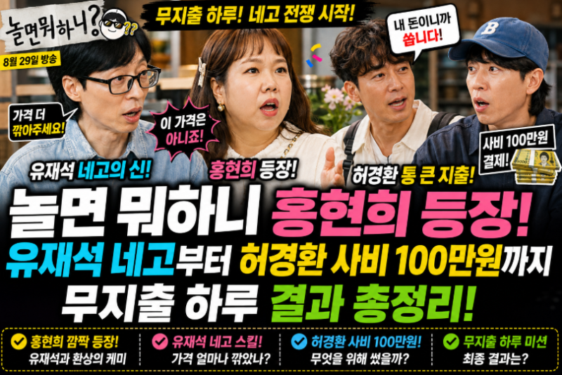 놀면 뭐하니 홍현희 등장｜유재석 네고부터 허경환 사비 137만원까지