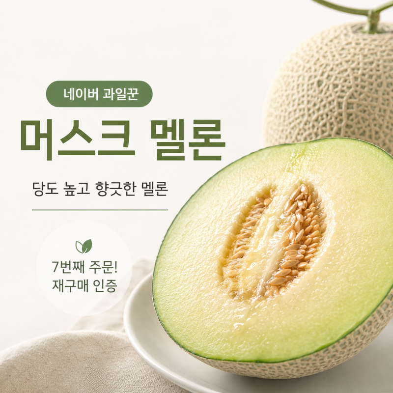 [네이버 과일꾼] 머스크 멜론 내돈내산 후기