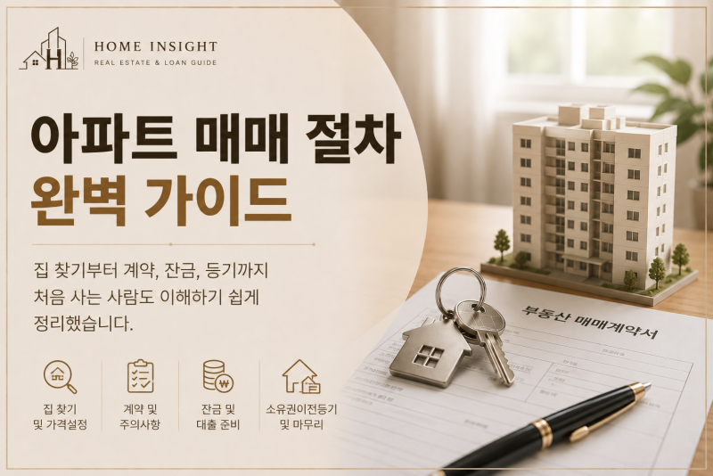 아파트 매매 절차, 계약금부터 보내면 될까?｜처음 집 살 때 잔금까지 총정리
