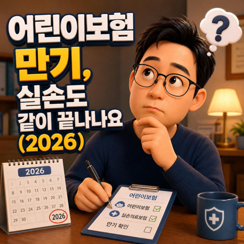 어린이보험 만기, 실손도 같이 끝나나요 (2026)