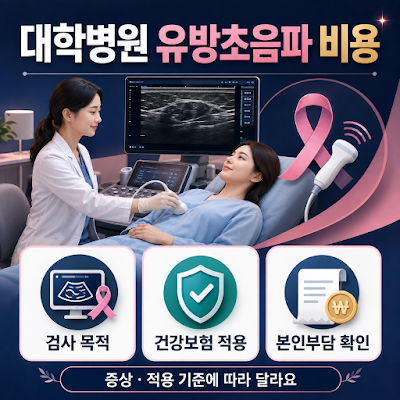 대학병원 유방초음파 검사 비용은 얼마인가요?｜건강보험 적용 안내