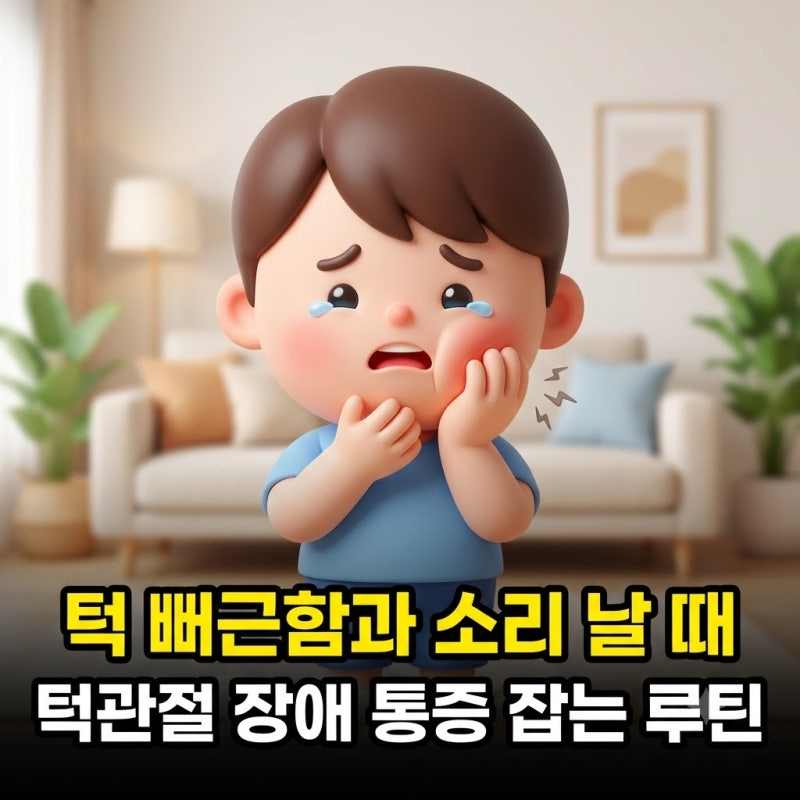 턱 뻐근함과 소리 방치하면 개구장애? 턱관절 통증 잡는 생활 습관 루틴