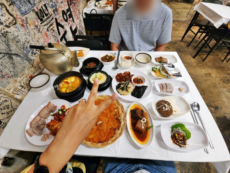 전주 먹거리 추천 푸짐했던 막걸리 골목 한상