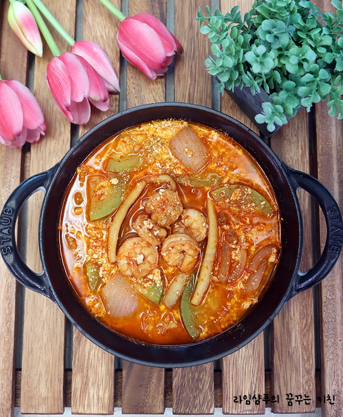 해물 순두부찌개 레시피 순두부 요리 끓이는법 양념