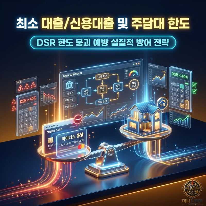 마이너스통장 신용대출이 주택담보대출 한도(DSR)에 미치는 영향 [부동산 기초편 24강]