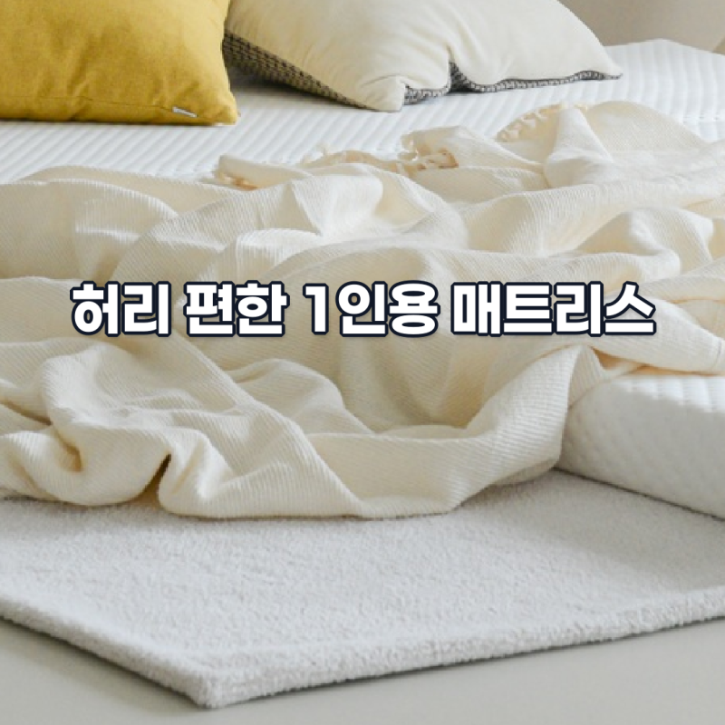 자누아 3단 접이식 매트리스, 허리 편한 1인용 바닥 수면매트 선택법