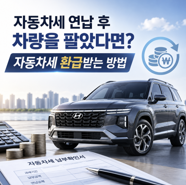자동차세 연납 후 차량을 팔았다면? 자동차세 환급받는 방법 / 현대자동차 송탄제일대리점 ....