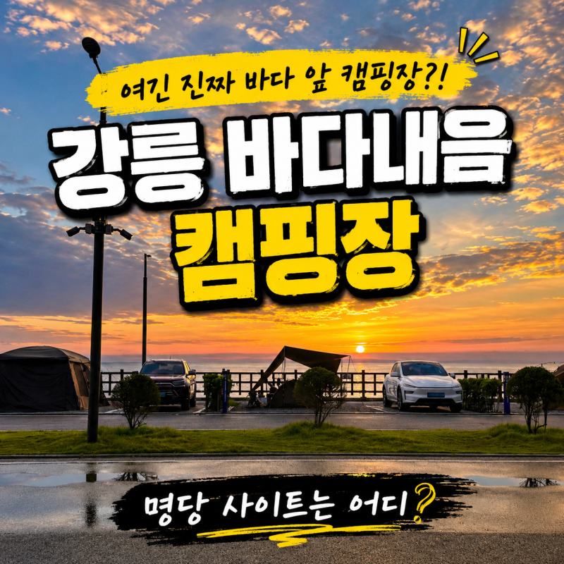 강릉 바다내음 캠핑장 후기 오션뷰 명당부터 가격,사이트까지 직접 다녀와보니
