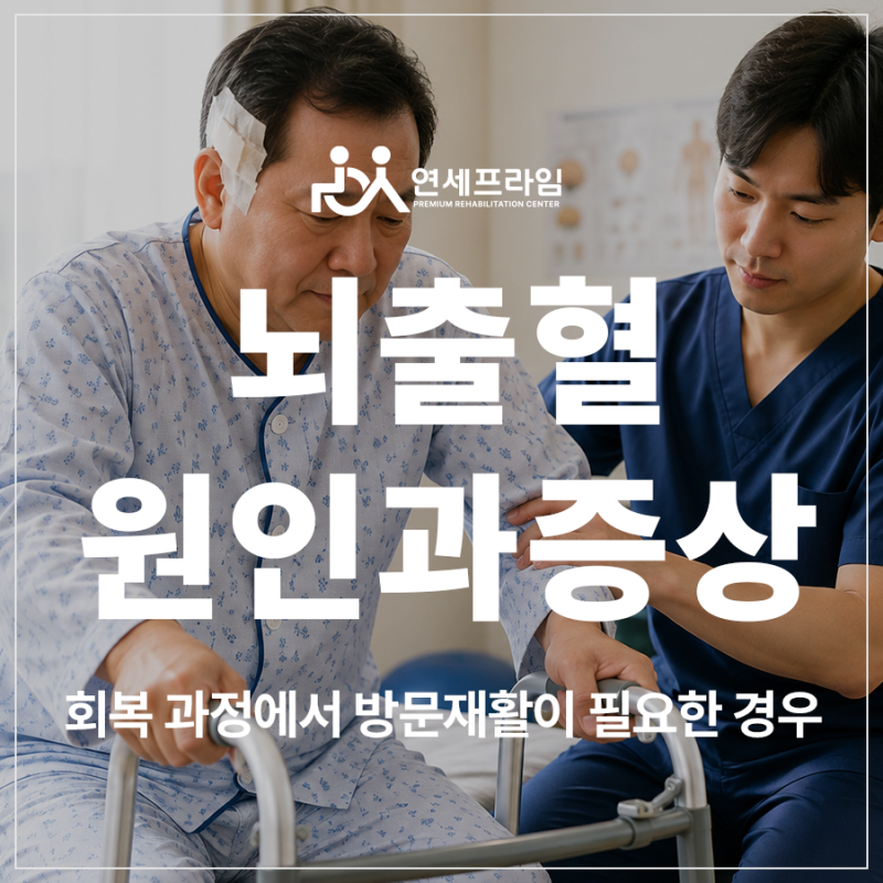 뇌출혈 원인과 증상, 회복 과정에서 방문재활이 필요한 경우
