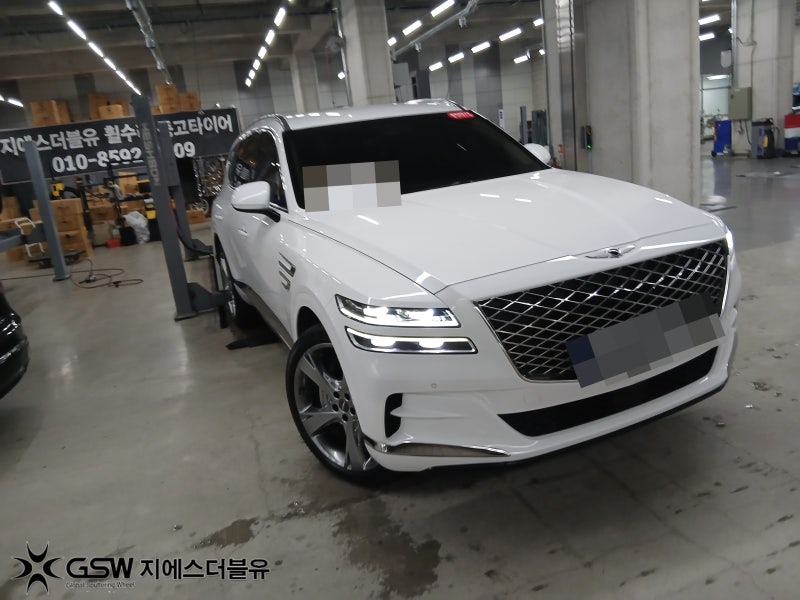 부산 GV80 휠복원 22인치 순정휠이라 더 신중하게 봤습니다