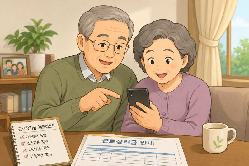 노인 근로장려금 대상 나이 신청자격 소득기준