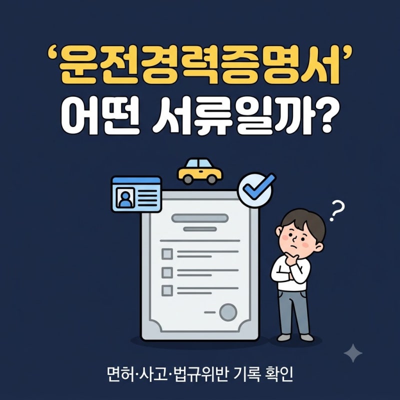 운전경력증명서 인터넷발급 방법 정부24·경찰서 발급까지 정리