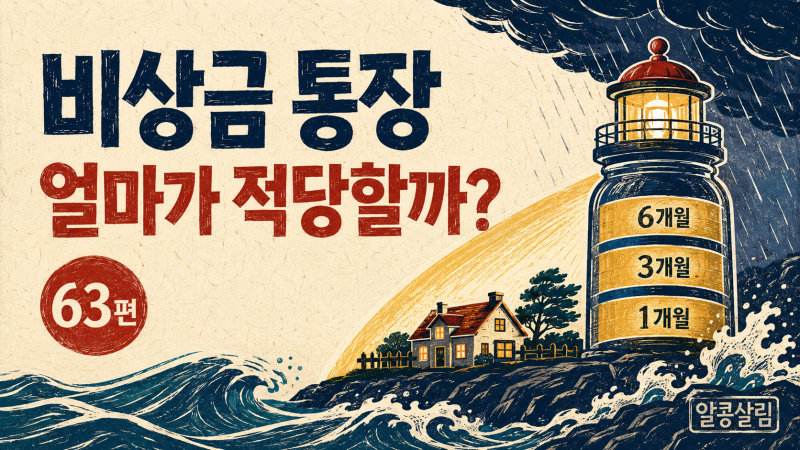 비상금 통장 얼마가 적당할까? 우리 집 기준 정하기