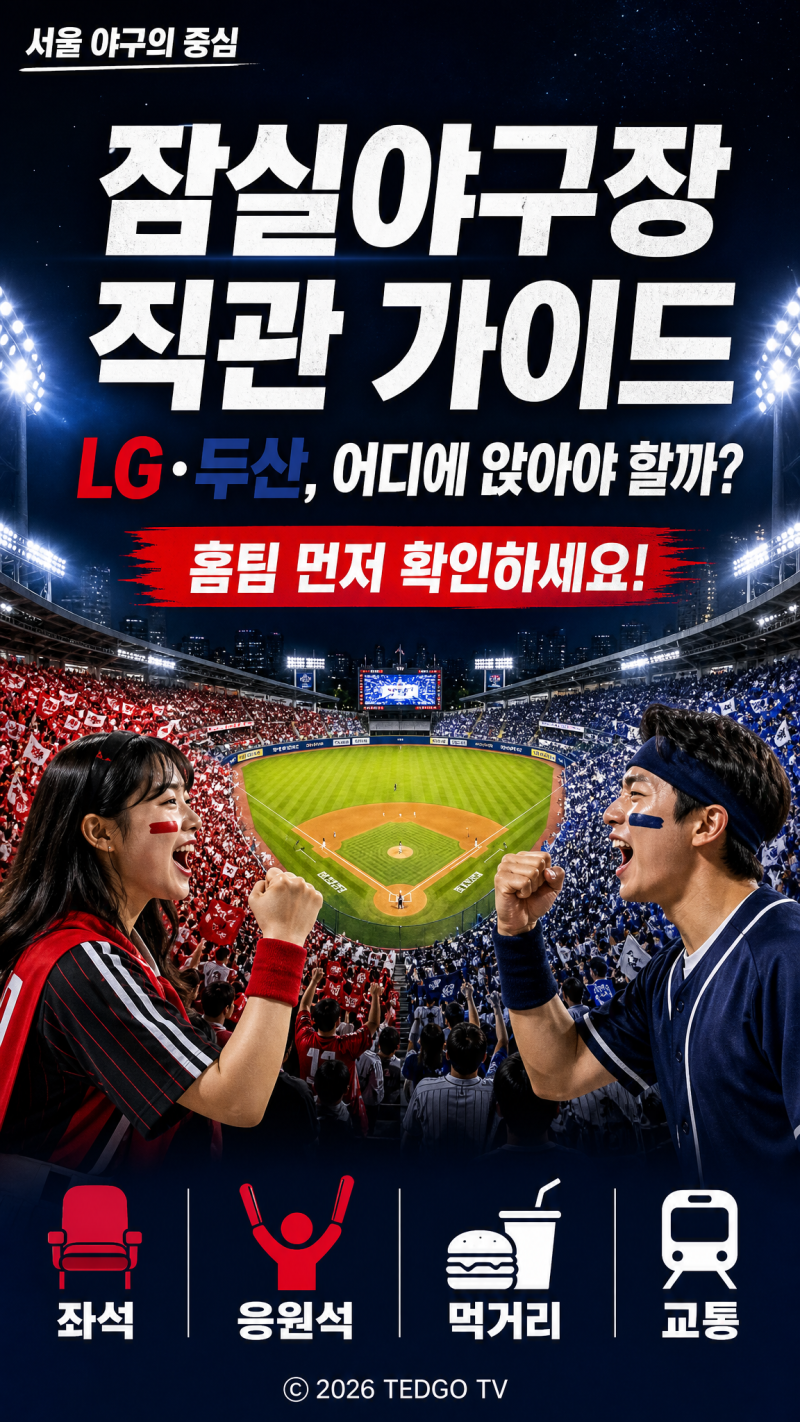 잠실야구장 직관 가이드｜LG·두산 좌석·응원석·교통·먹거리 총정리