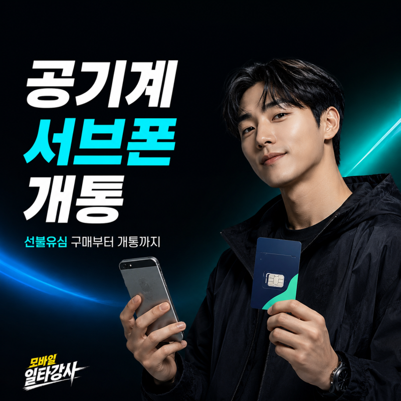 남는 공기계로 서브폰 개통하기, 선불유심 구매부터 개통까지