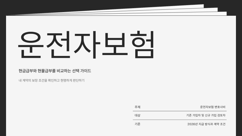 운전자보험 변호사선임비용 500만원으로 줄었다? 자기부담금·현물급부까지