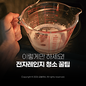 전자레인지 청소법 식초 하나로 해결 냄새와 때까지 한 번에