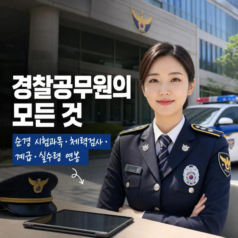 경찰공무원 순경 시험과목과 순환식 체력검사 합격선 연봉 총정리