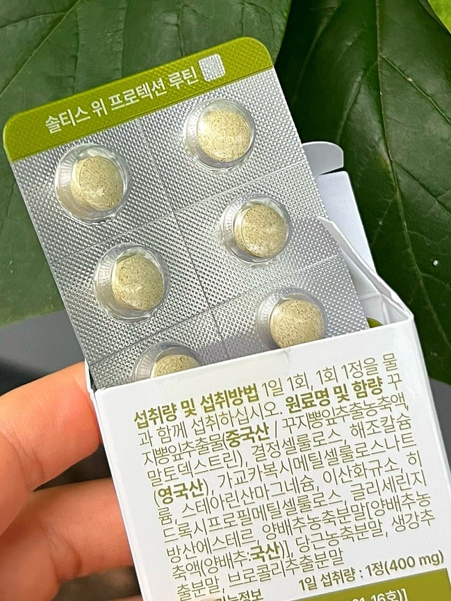 솔티스 위 프로텍션 루틴 꾸지뽕잎추출물로 챙기는 속쓰림 위 건강 솔티스위루틴