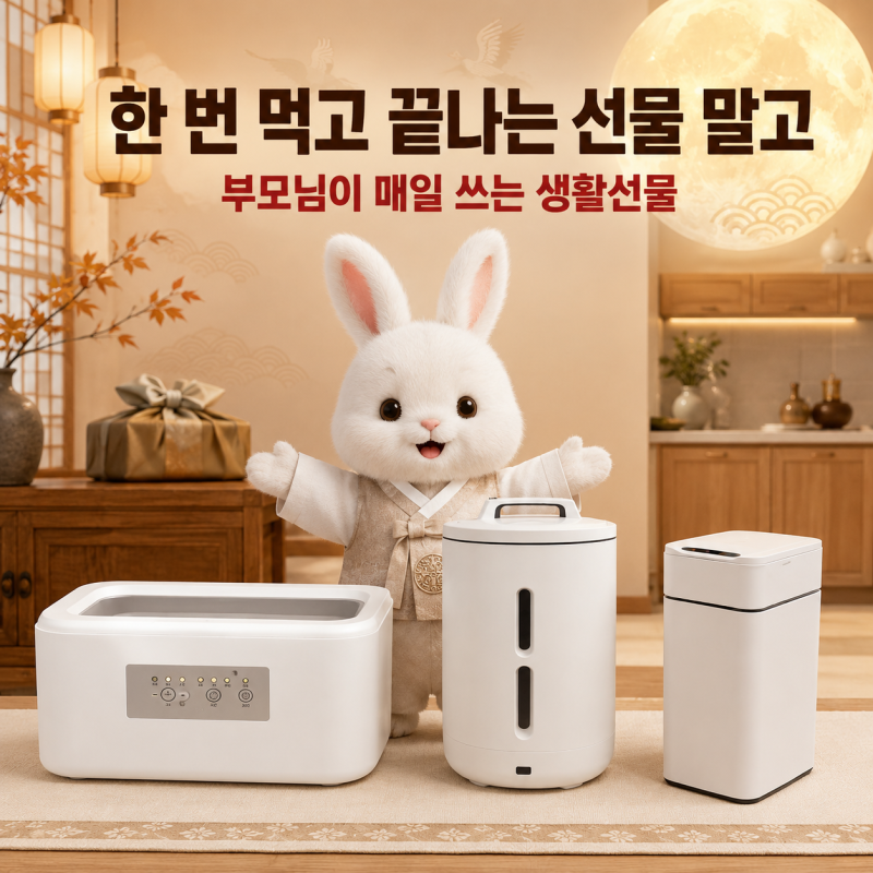 추석 부모님 선물 추천 2편｜먹는 선물 말고 매일 쓰는 생활선물 3가지