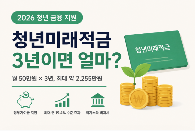 청년미래적금 3년 넣으면 얼마 받을까? 월 50만원부터 연 19.4% 효과까지 정리