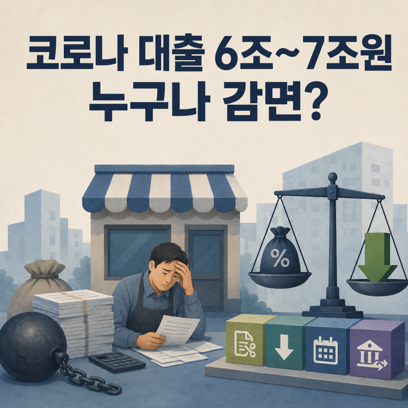 “소상공인 빚을 털어준다” 코로나 대출 6조~7조원, 누구나 감면받는 건 아닙니다