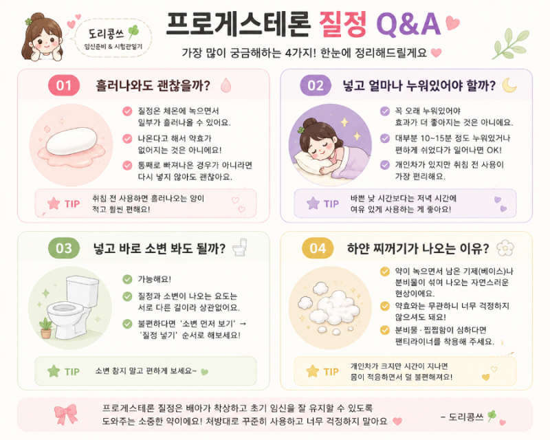 사이클로제스트 vs 유트로게스탄 차이 / 시험관 프로게스테론 질정 사용법, 부작용 등